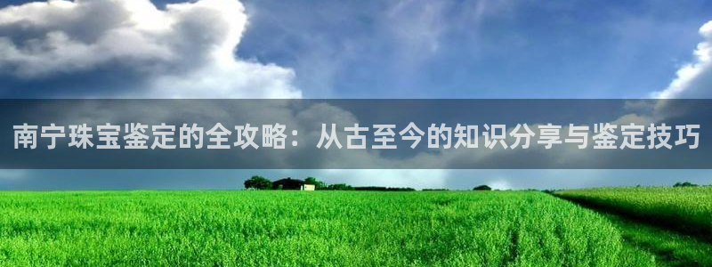 新宝5源码：南宁珠宝鉴定的全攻略：从古至今的知识分享与鉴定技巧