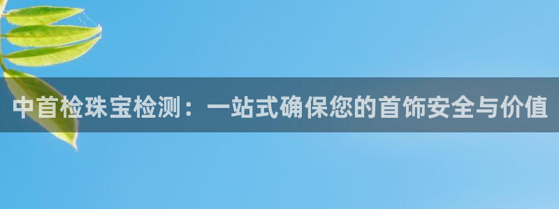新宝5得74OOO5：中首检珠宝检测：一站式确保您的首饰安全与价值